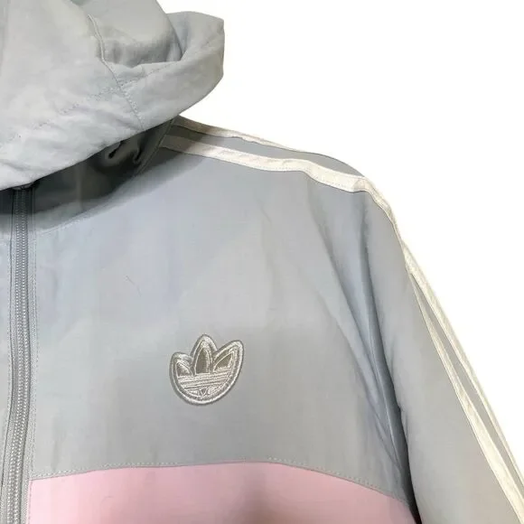 Adidas Originals Bandrix Windbreaker Full-Zip Jacket Men's Size Small Hooded - Picture 8 of 16